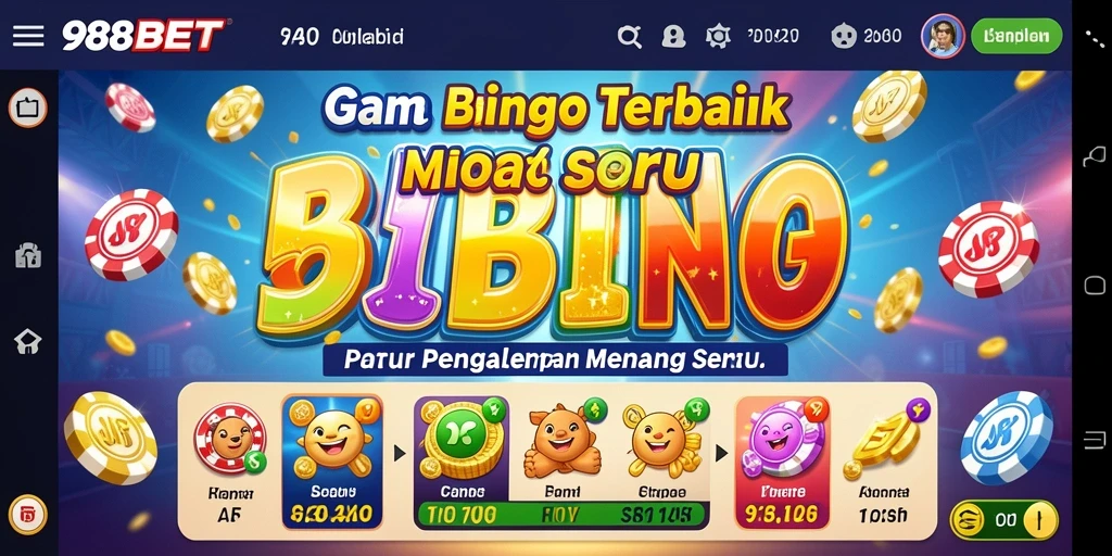 Tampilan gameplay Bingo yang mengasyikkan dan interaktif.