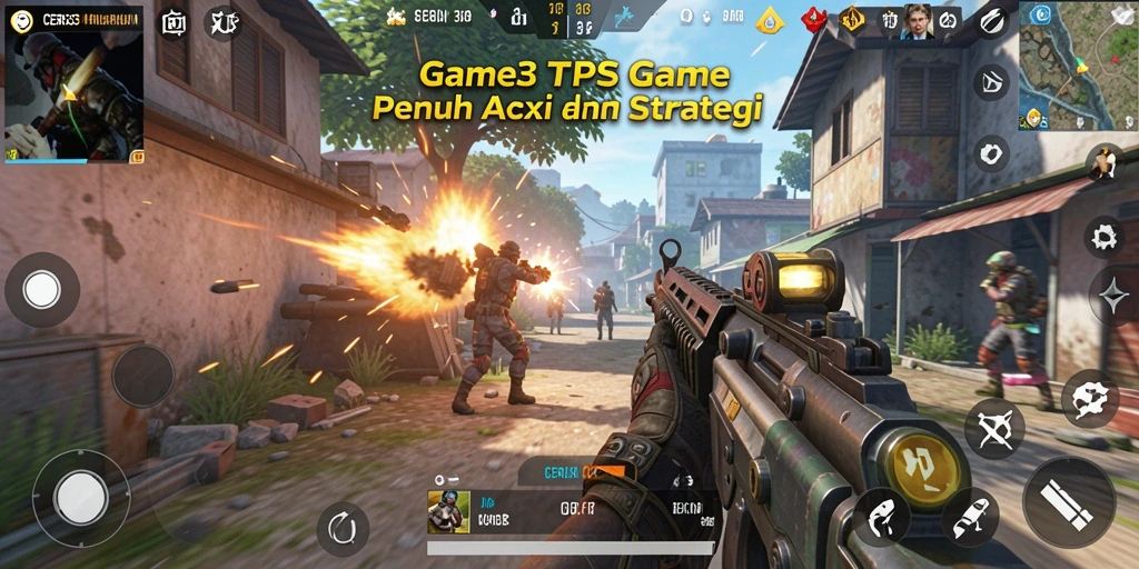 Tampilan gameplay seru di CERIA33 dengan aksi tembak-menembak dinamis.