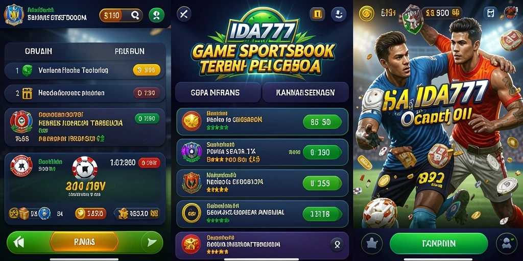 Tampilan gameplay IDA777 dengan berbagai pilihan taruhan olahraga.
