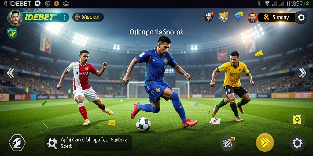 Tampilan gameplay Sports yang seru dan menegangkan di IDEBET.