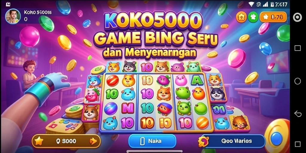 Tampilan gameplay seru di KOKO5000 dengan antarmuka yang menarik.
