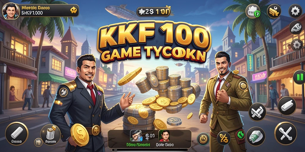 Tampilan gameplay KPK100 yang menarik dan adiktif dalam genre Tycoon.