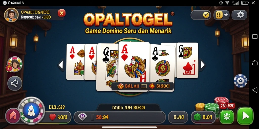 Tangkapan layar utama OPALTOGEL menunjukkan gameplay menarik serta interaksi pemain.
