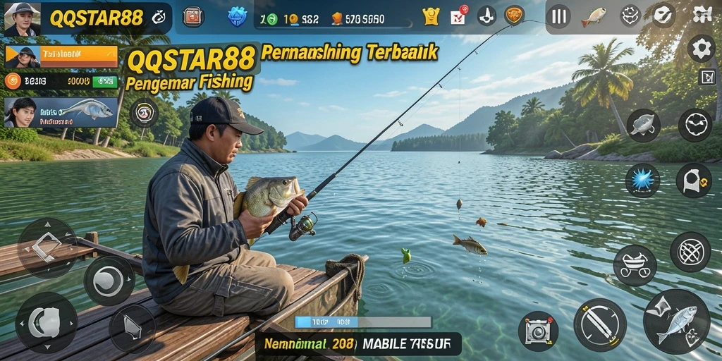 Tampilan menakjubkan dari gameplay memancing di QQSTAR88.