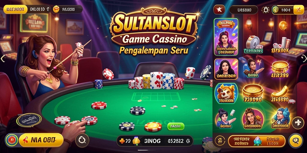 Tampilan gameplay langsung dari SULTANSLOT dengan dealer profesional.