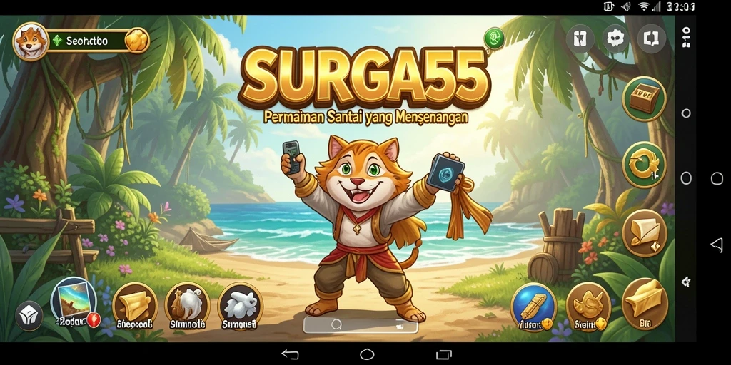 Tampilan gameplay SURGA55 yang menyenangkan dan mengasyikkan.