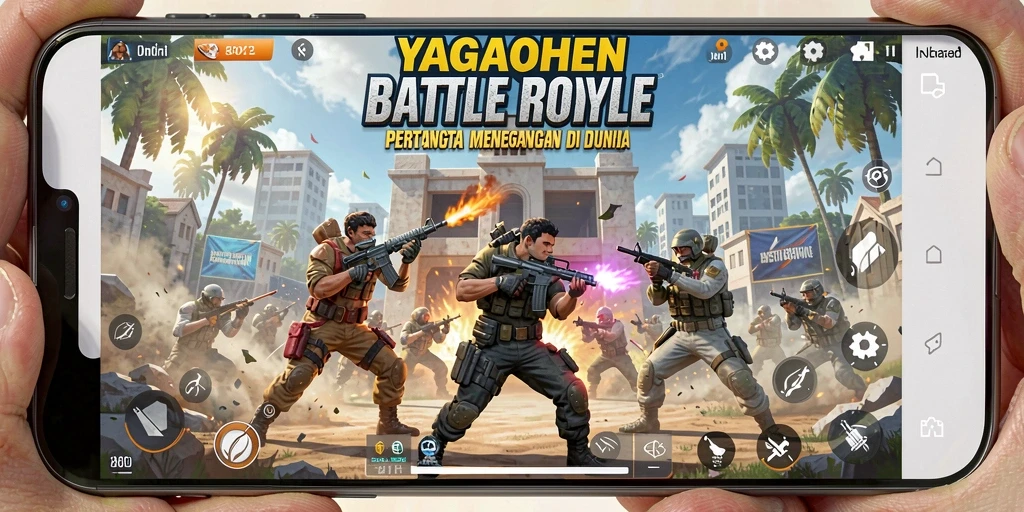Gameplay seru dan menegangkan dalam YAGAOHEN di arena Battle Royale.